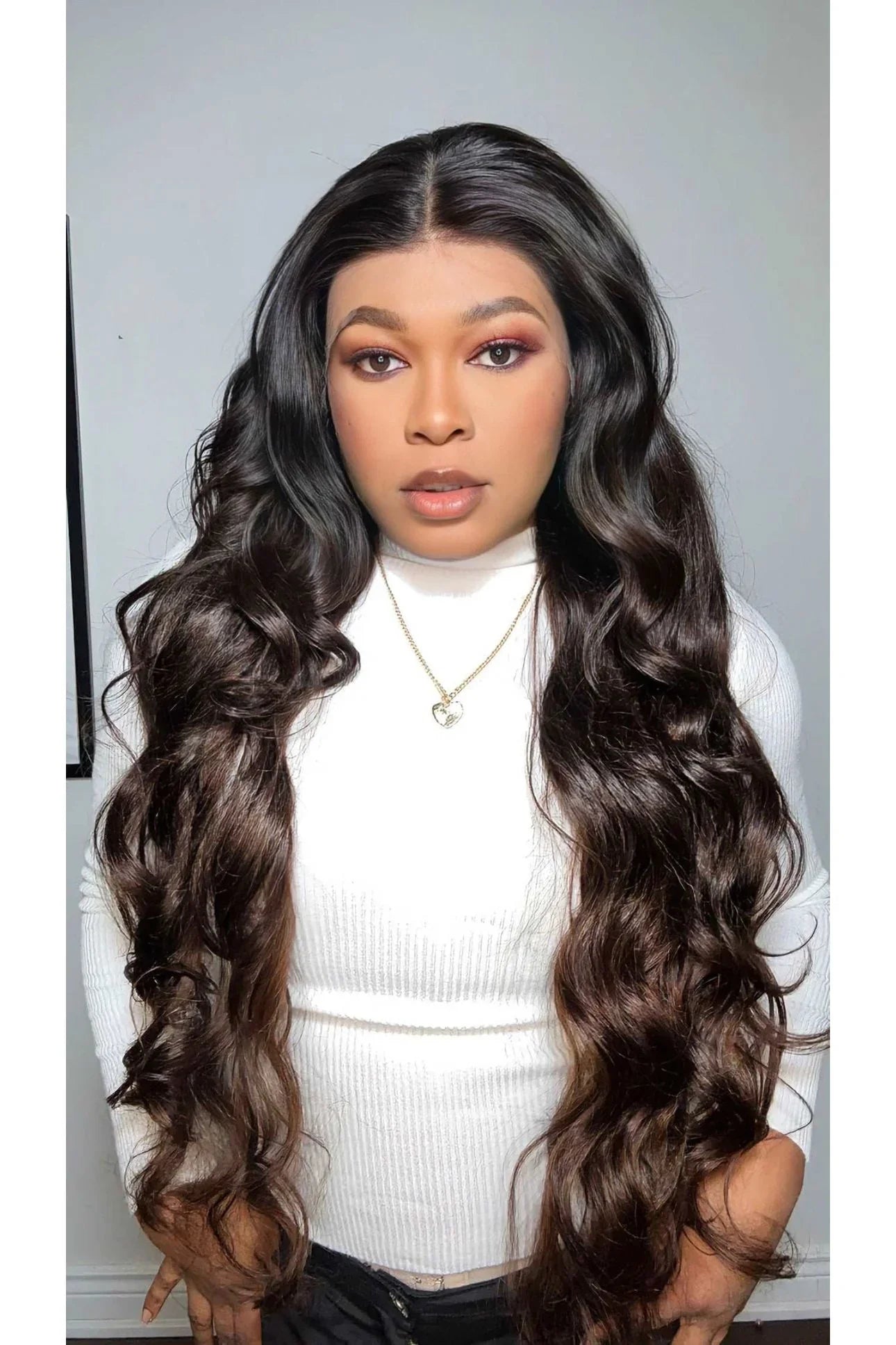 FAB LAYERED BODY WAVE GLUELESS HD LACE FRONTAL WIG - Fab Beauty Supplies