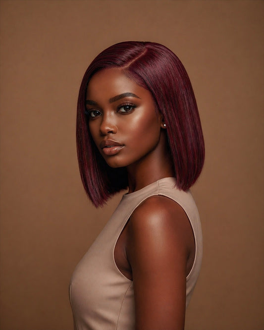 LAYERED BOB WIG (BURGUNDY) - Fab Beauty Supplies