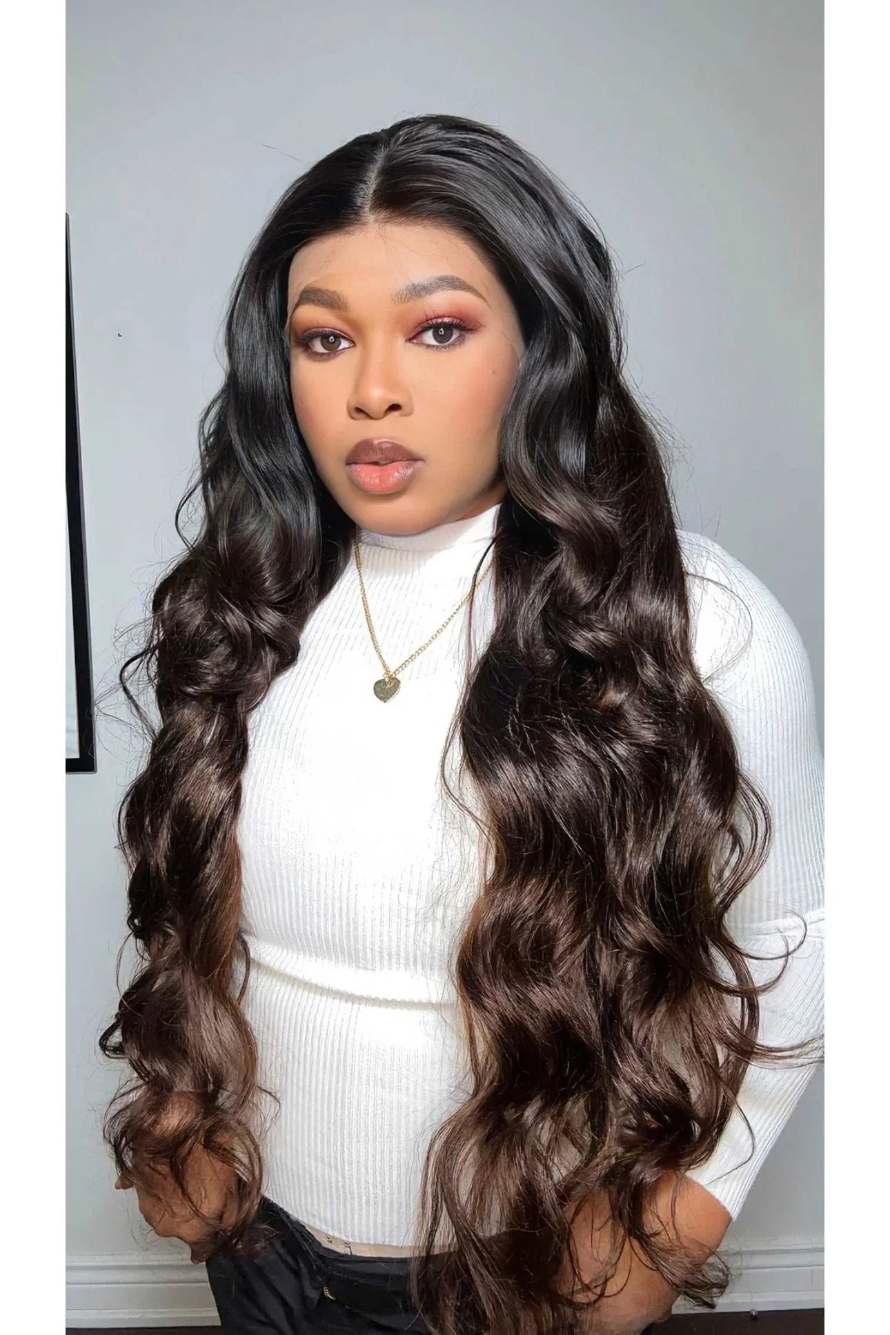 FAB LAYERED BODY WAVE GLUELESS HD LACE FRONTAL WIG - Fab Beauty Supplies