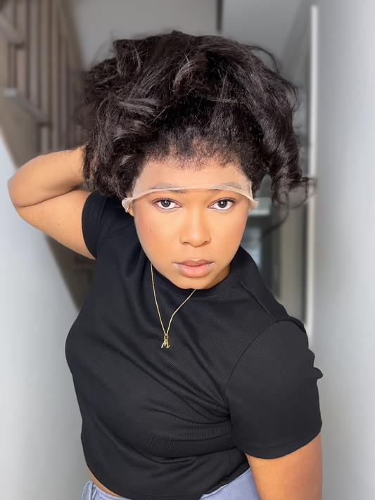 KINKY STRAIGHT NATURAL 360 LACE WIG