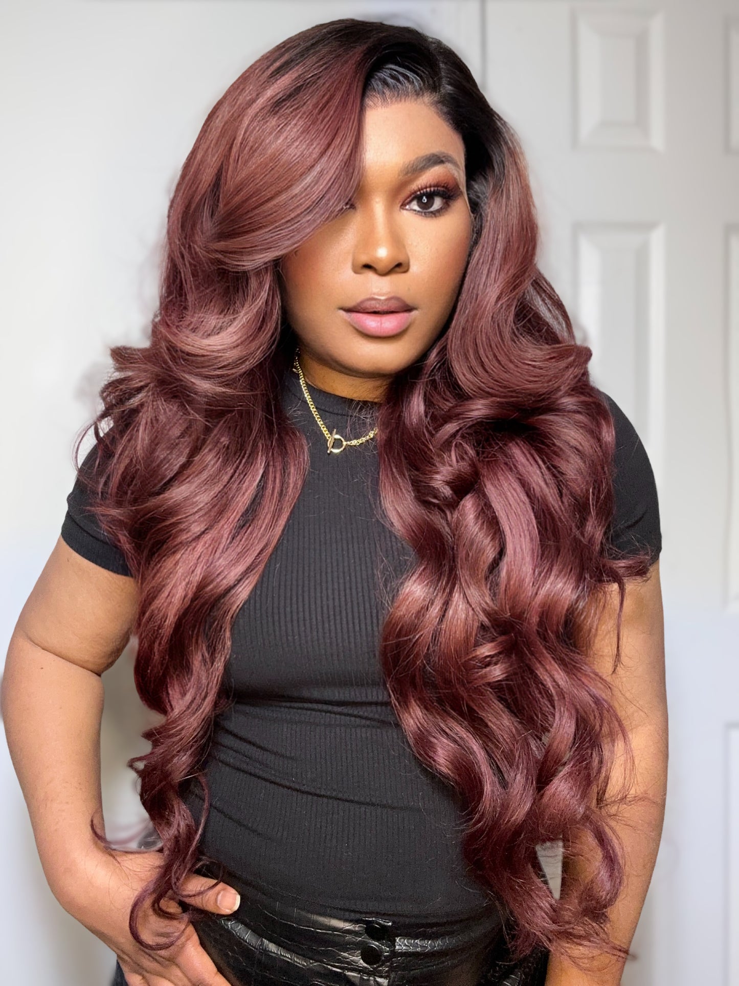 LAYERED BODY WAVE FRONTAL WIG