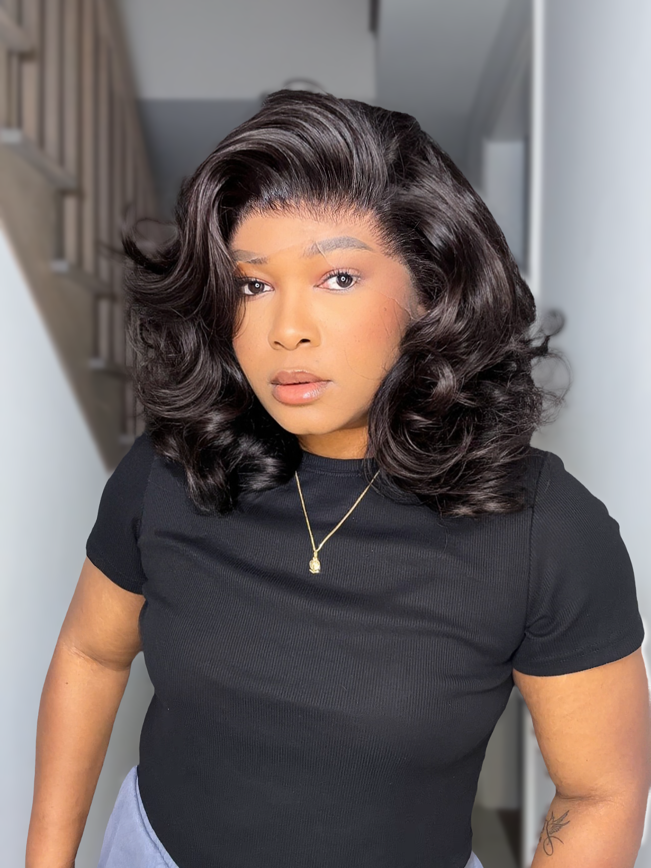 RAW INDIAN FRONTAL BOB WIG