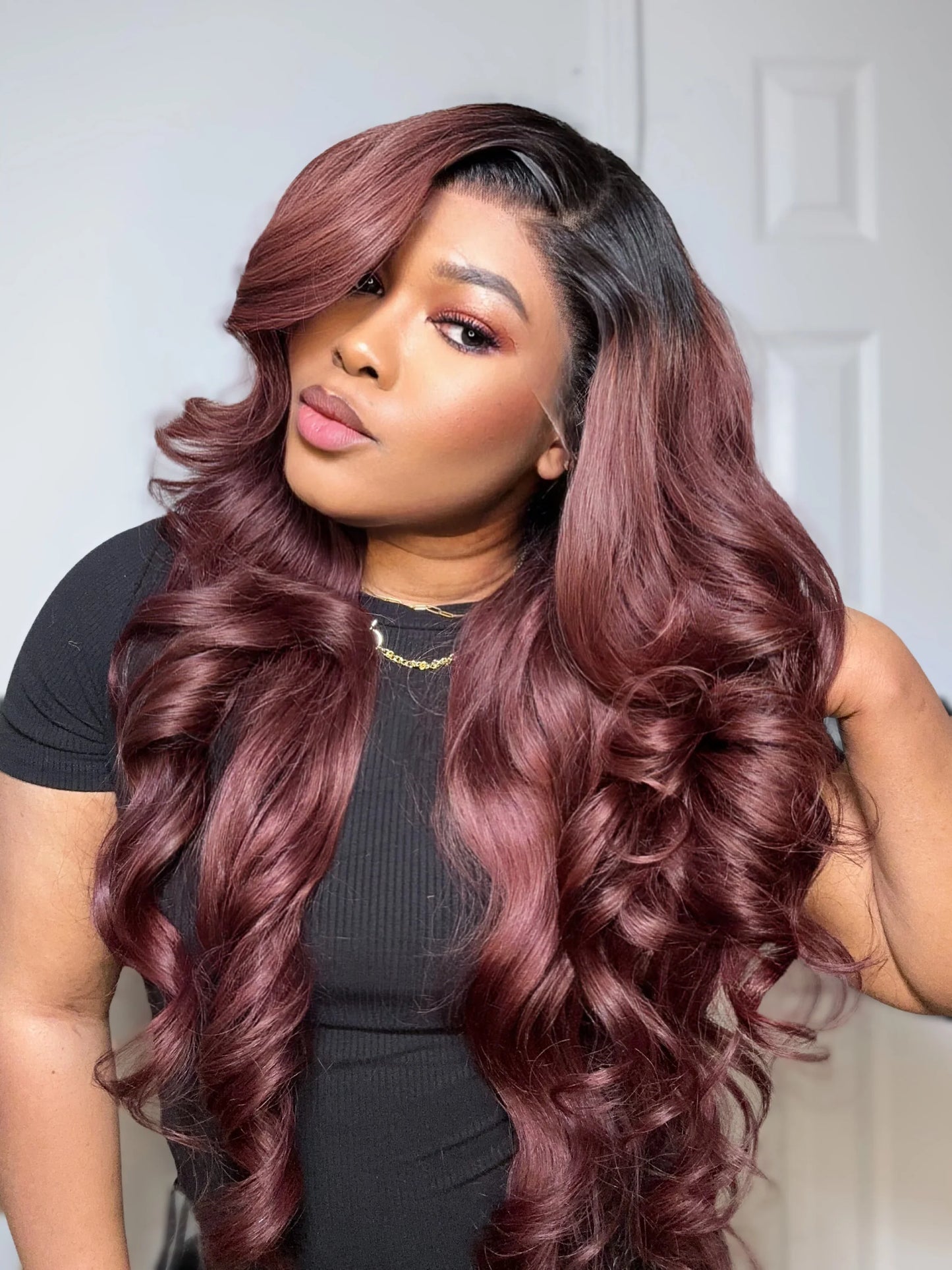 LAYERED BODY WAVE FRONTAL WIG