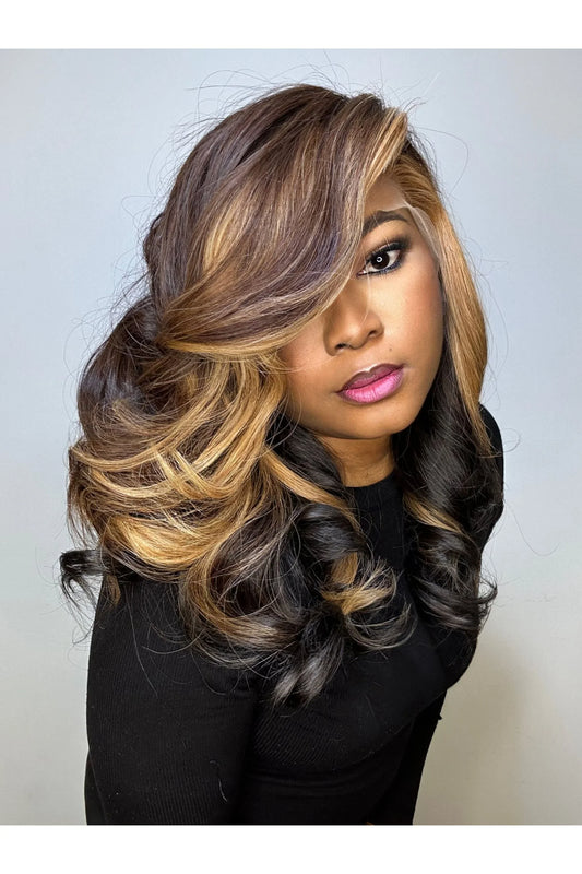 RAW LAYERED SE WAVY LACE FRONTAL WIG (CUSTOM COLOUR) - Fab Beauty Supplies