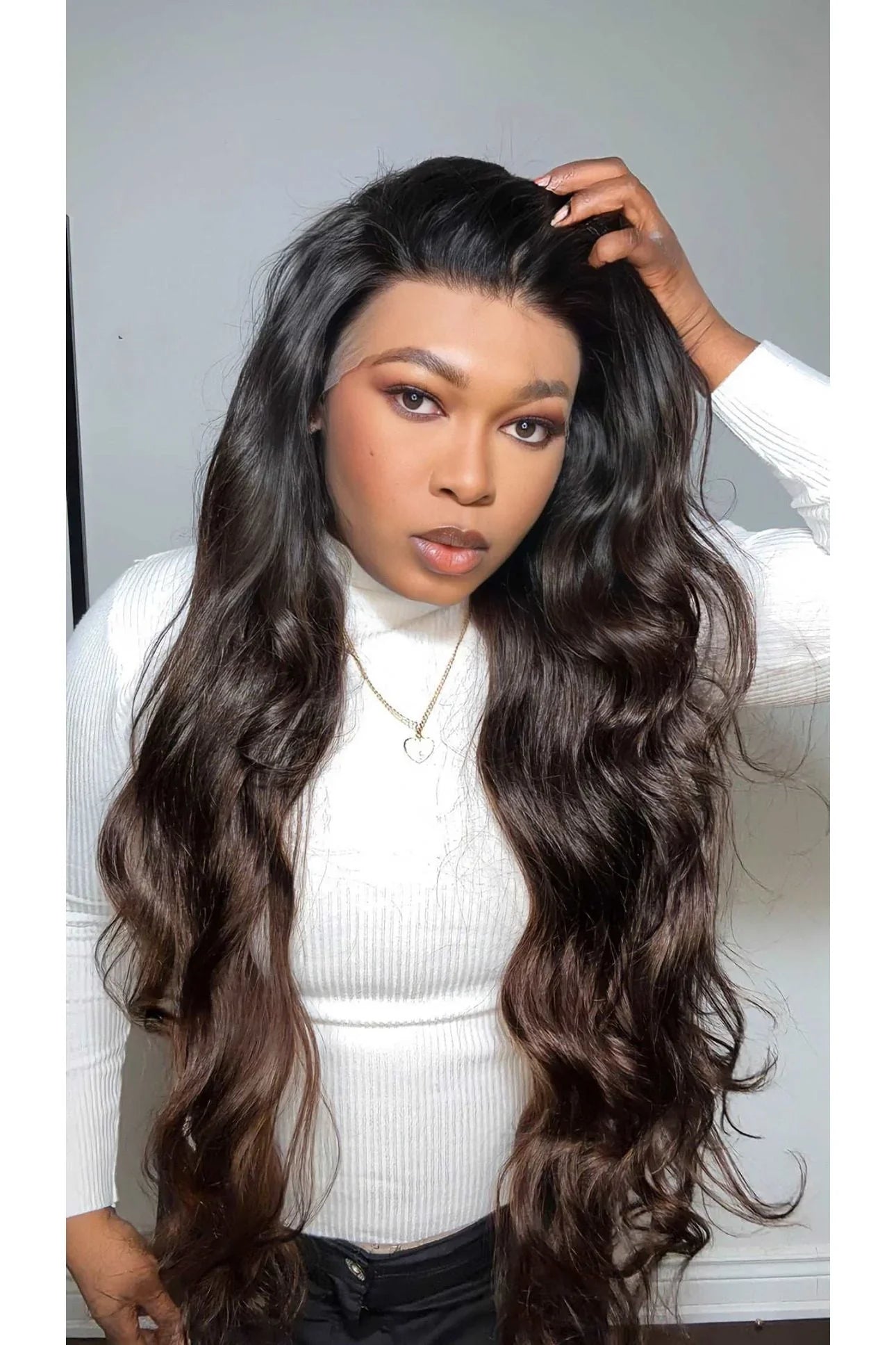 FAB LAYERED BODY WAVE GLUELESS HD LACE FRONTAL WIG - Fab Beauty Supplies