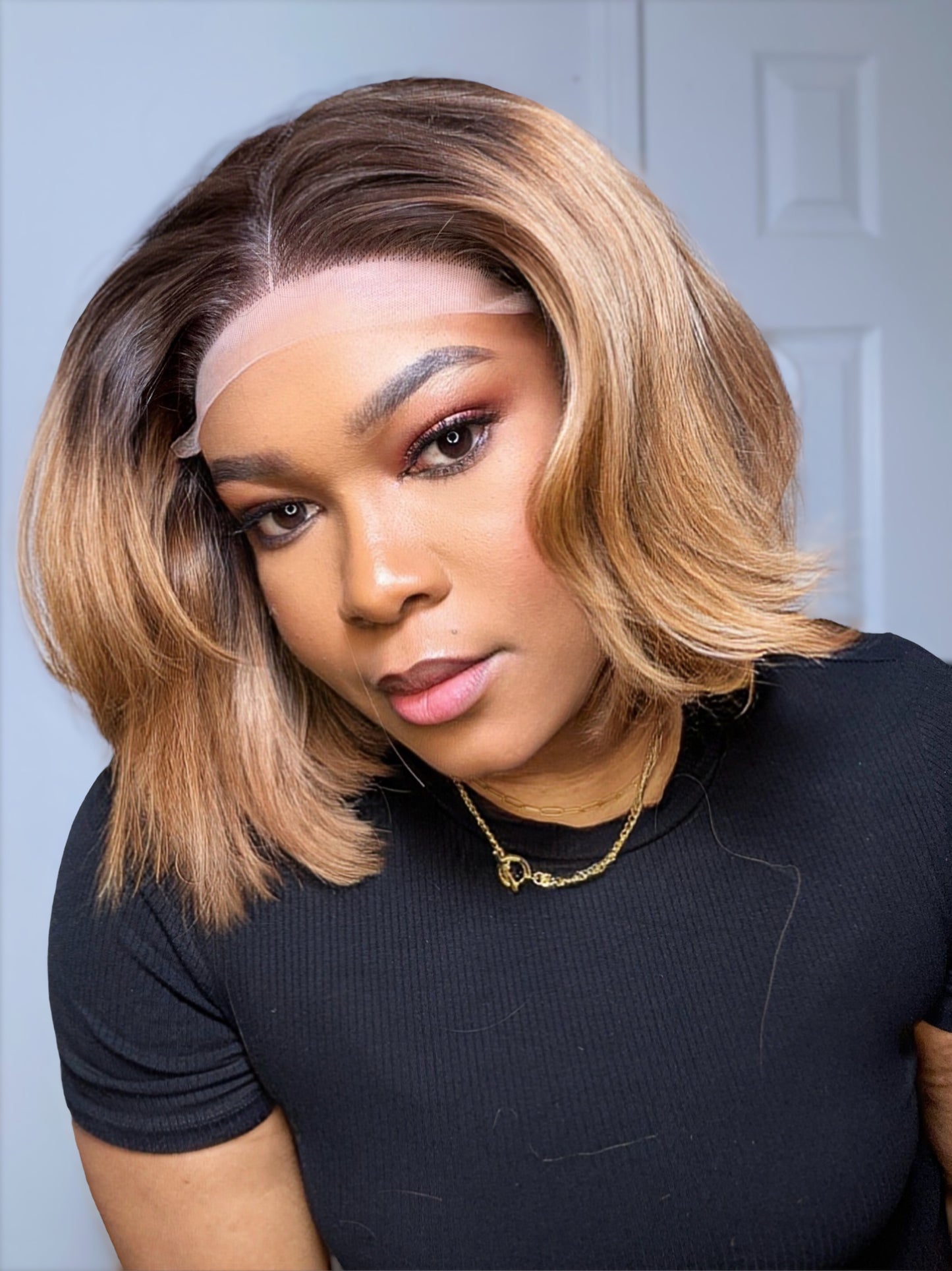 RAW SE LACE CLOSURE BOB WIG (OMBRÉ BLONDE)