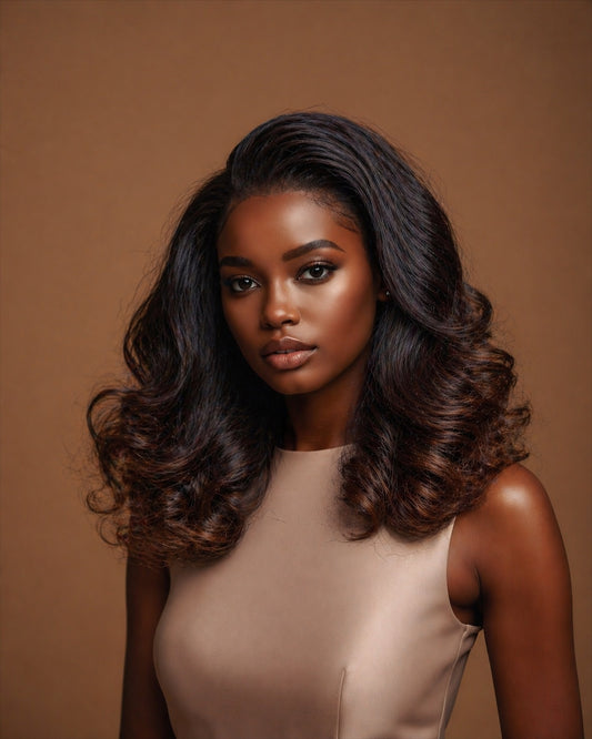 RAW LAYERED BOUNCY WAVES LACE FRONTAL WIG - Fab Beauty Supplies