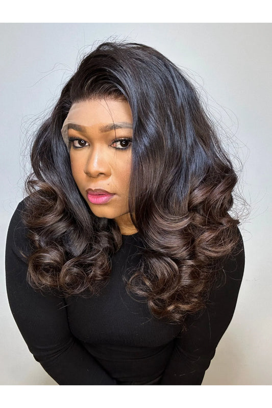 RAW LAYERED BOUNCY WAVES LACE FRONTAL WIG - Fab Beauty Supplies
