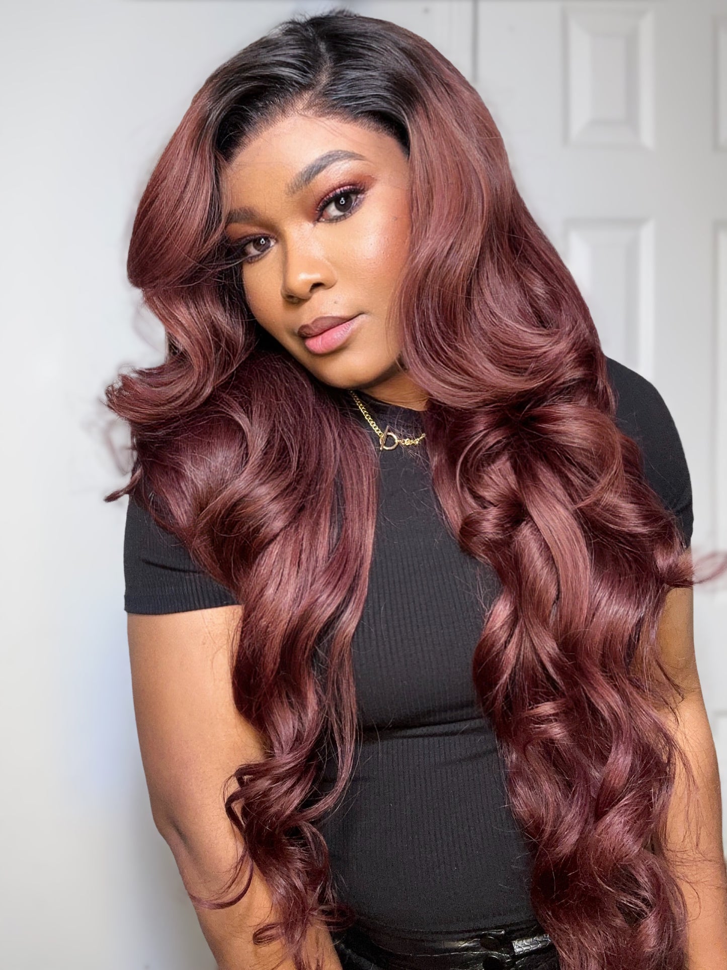 LAYERED BODY WAVE FRONTAL WIG