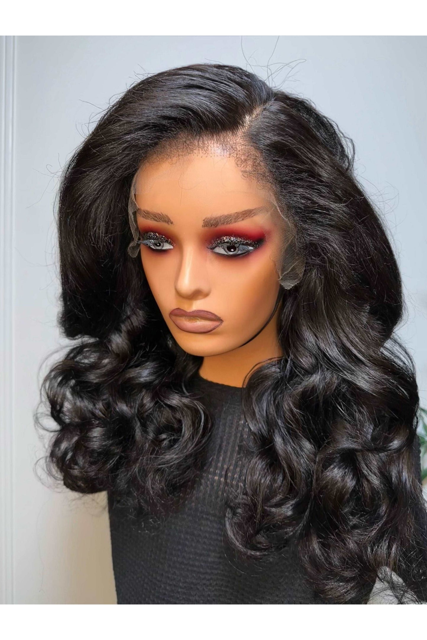 KINKY EDGES HD FRONTAL VENTILATED WAVY WIG - Fab Beauty Supplies