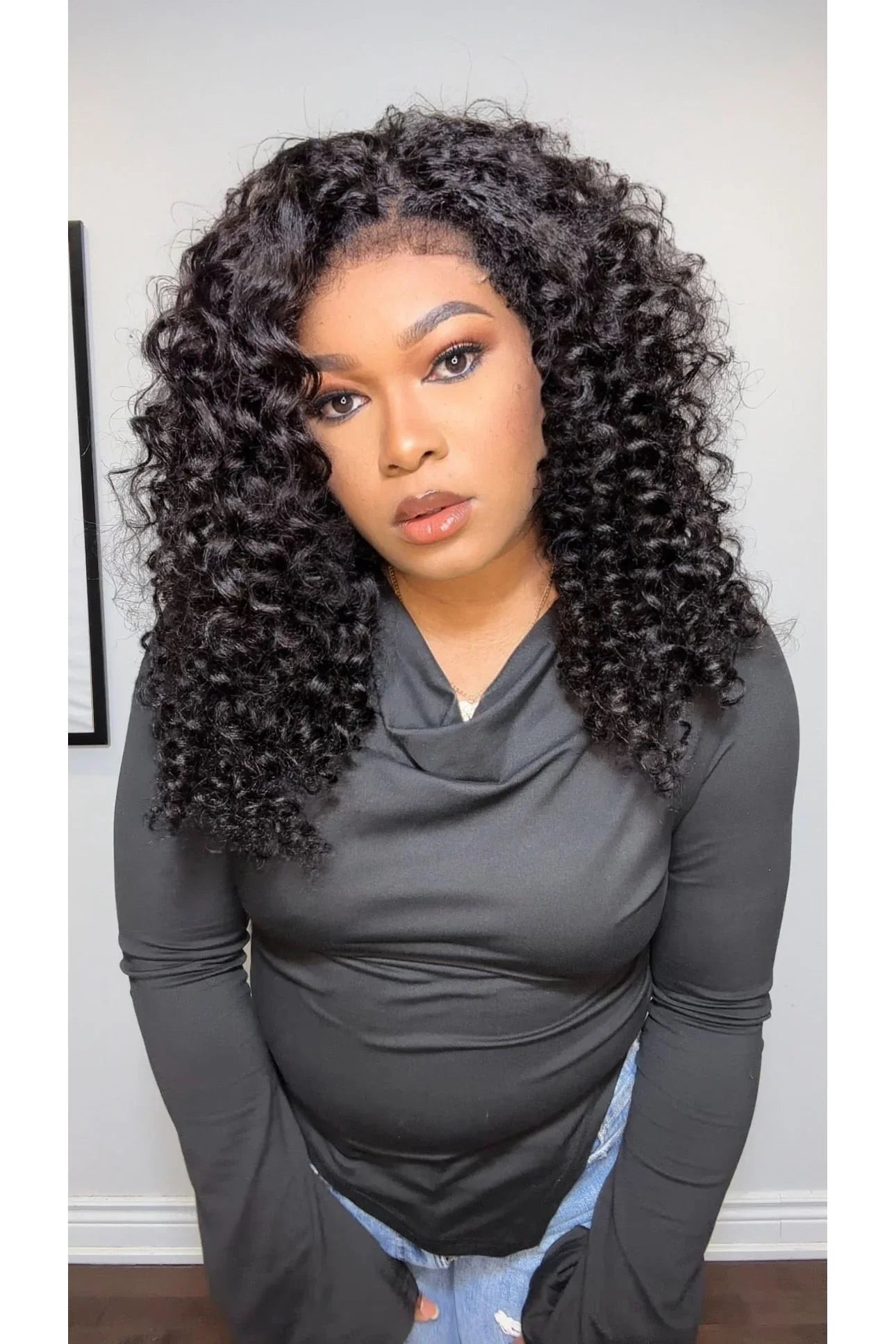 FAB BOUNCY KINKY CURLS 4C EDGE GLUELESS HD LACE WIG