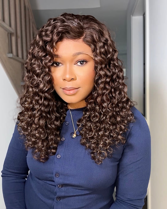 MOCHA LUXE RAW SE CURLY WIG
