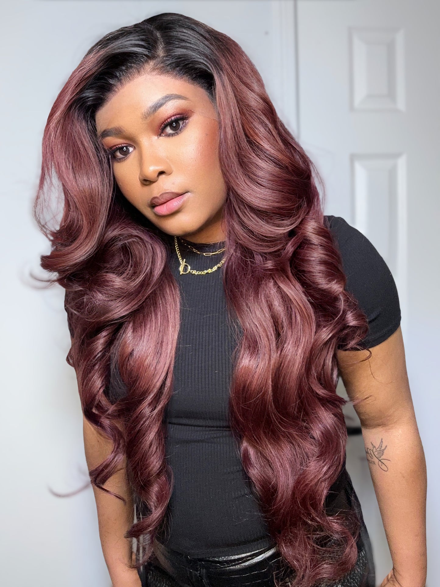 LAYERED BODY WAVE FRONTAL WIG