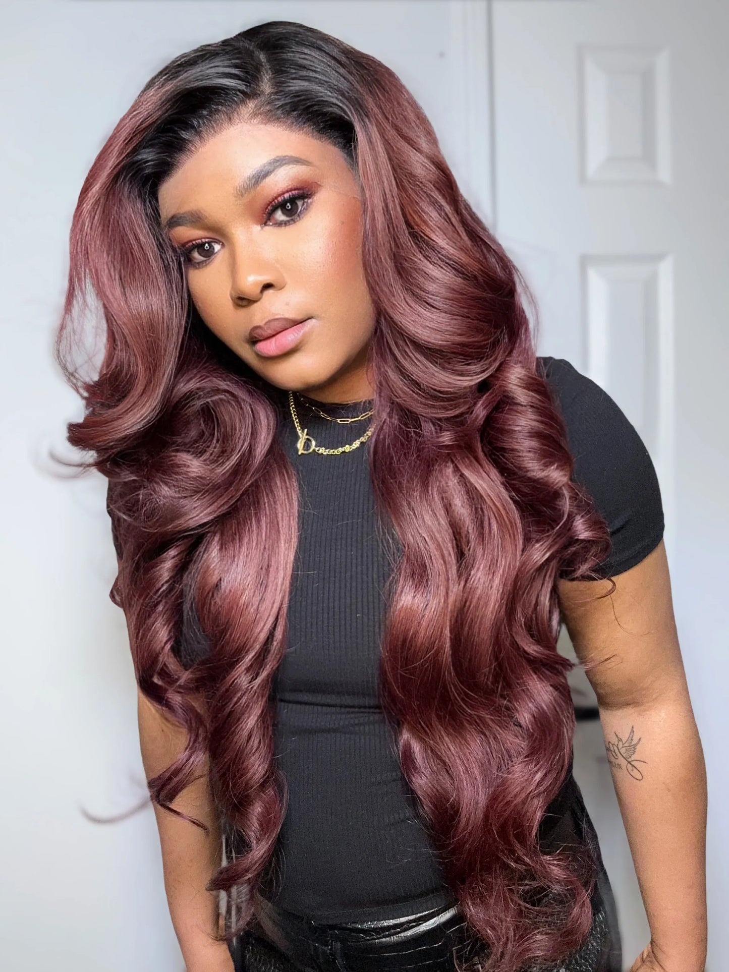 LAYERED BODY WAVE FRONTAL WIG