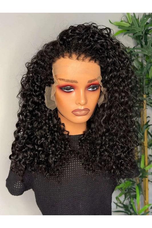 3B CURLY EDGES VENTILATED LACE FRONTAL WIG - Fab Beauty Supplies