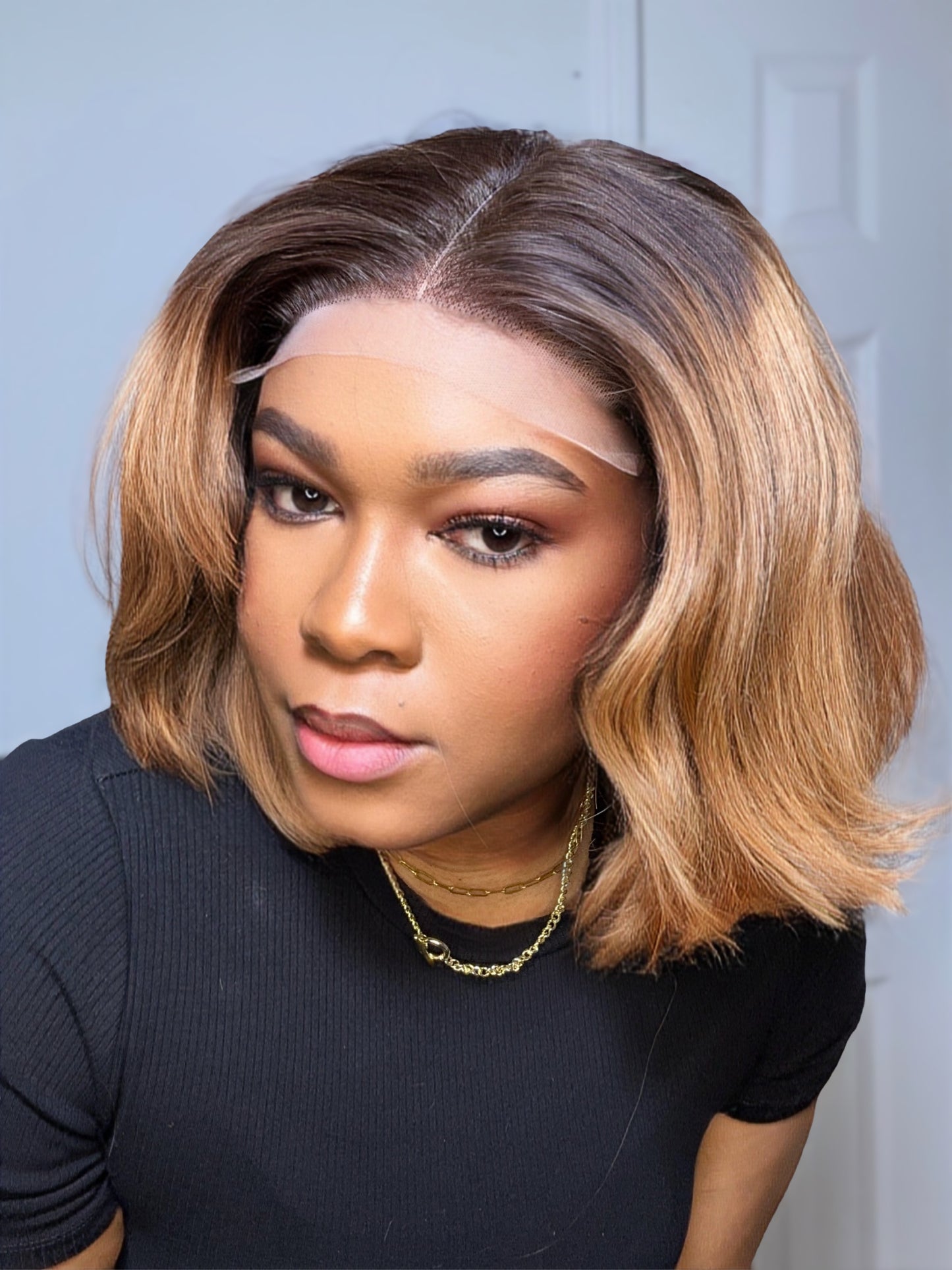 RAW SE LACE CLOSURE BOB WIG (OMBRÉ BLONDE)