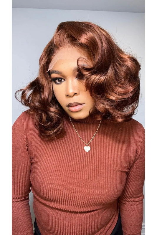 FAB BOUNCY WAVE LUXURY WIG (CHESTNUT) - Fab Beauty Supplies