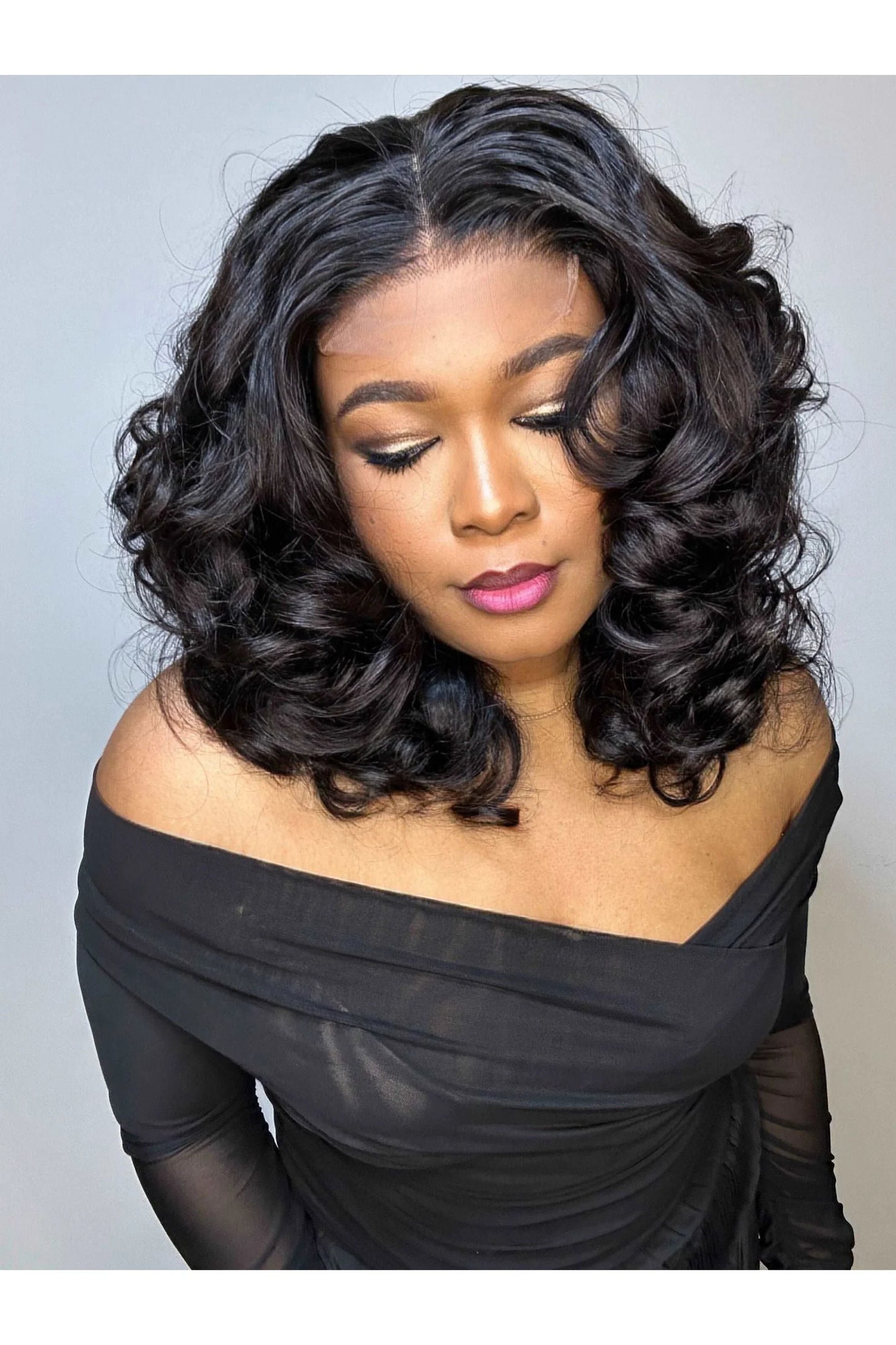 FAB BOUNCY WAVE HD LACE LUXURY WIG - Fab Beauty Supplies
