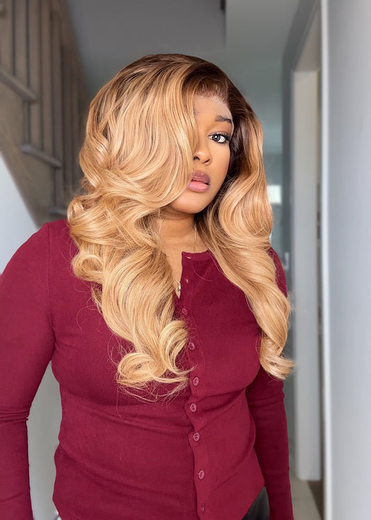 BUTTERSCOTCH BLEND RAW SE WAVY WIG
