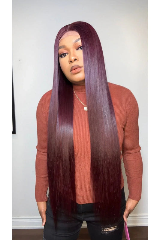 RAW STRAIGHT LUXURY WIG (WINE) - Fab Beauty Supplies