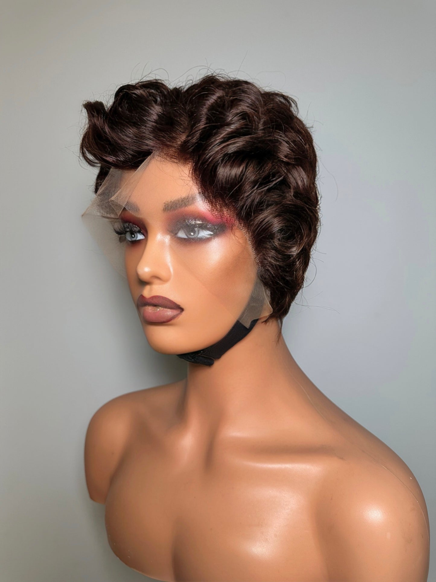 CHESTNUT PIXIE CUT FRONTAL WIG
