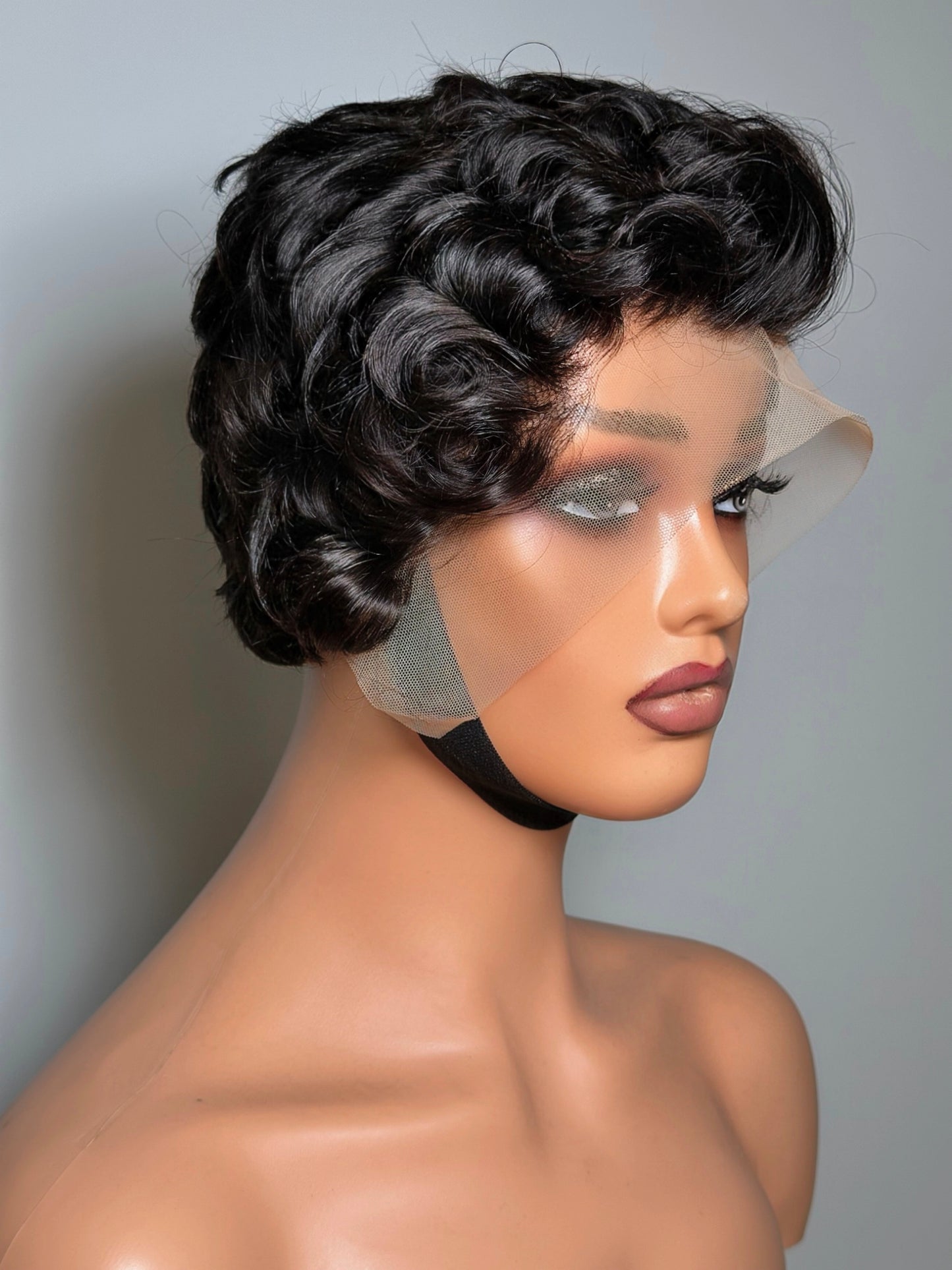 TEXTURED PIXIE CUT FRONTAL WIG