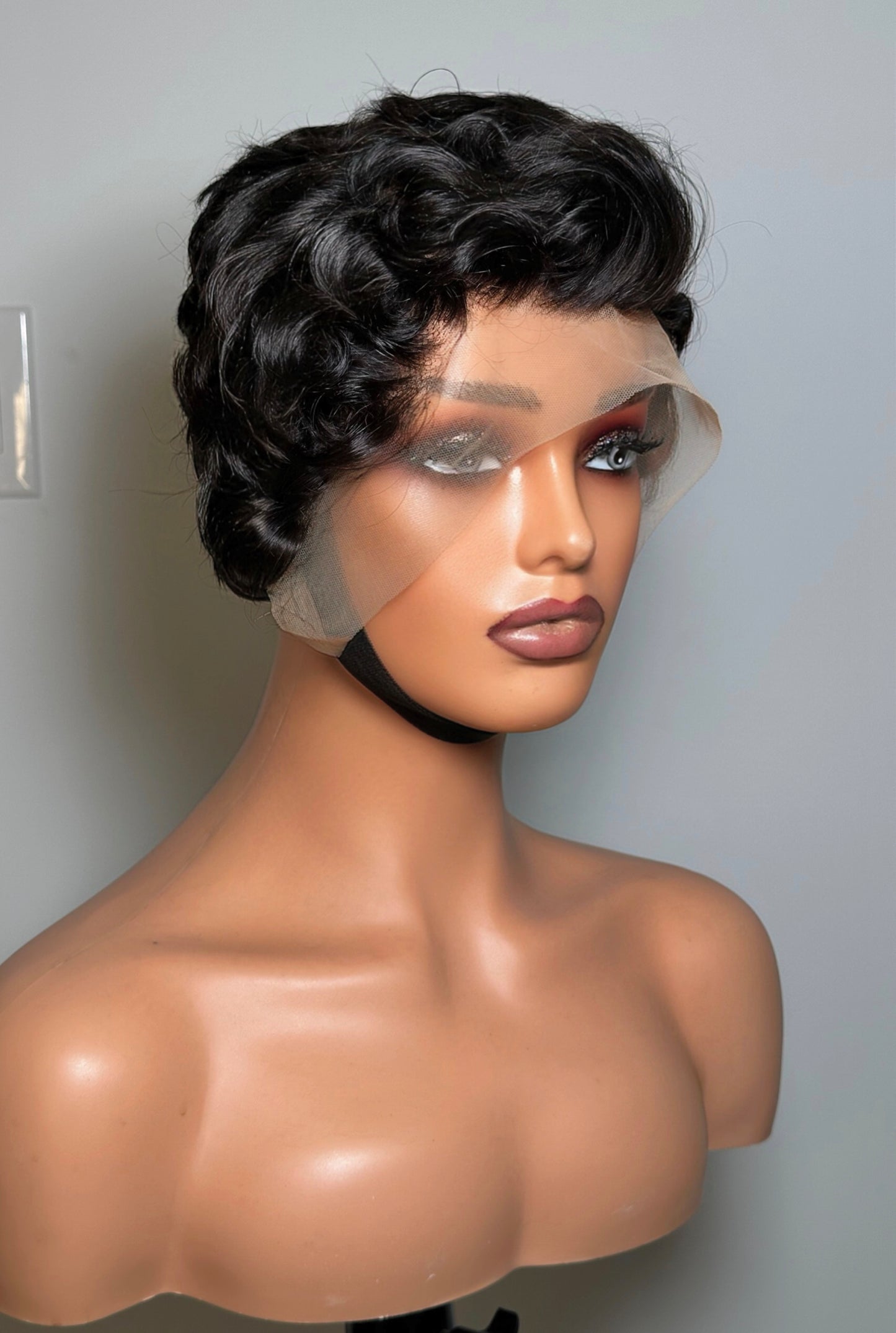 TEXTURED PIXIE CUT FRONTAL WIG