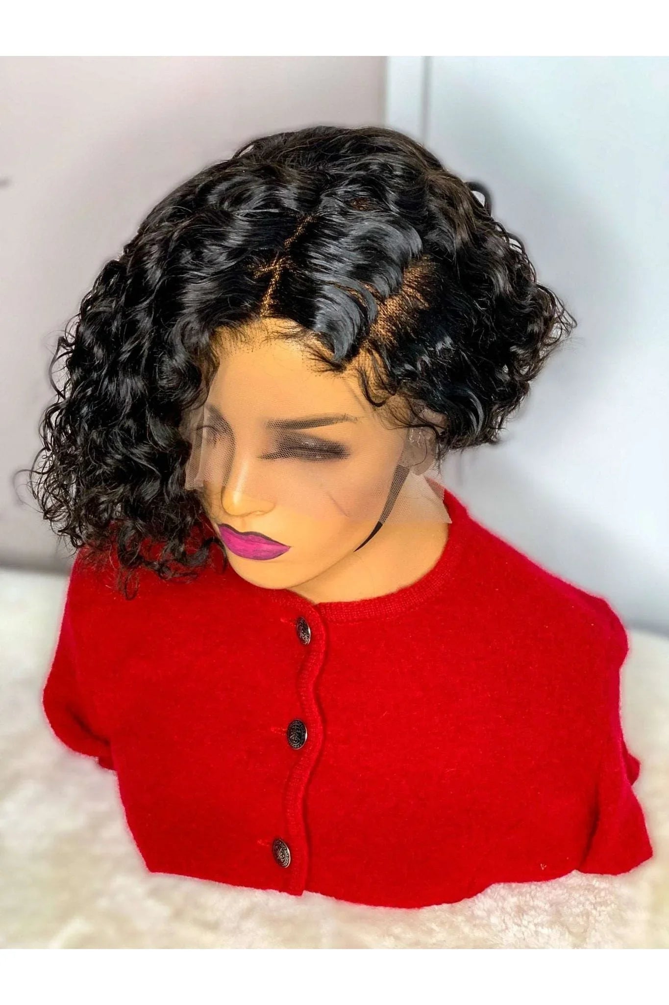 FAB CURLY PIXIE SIDE CUT FULL LACE LUXURY WIG - Fab Beauty Supplies