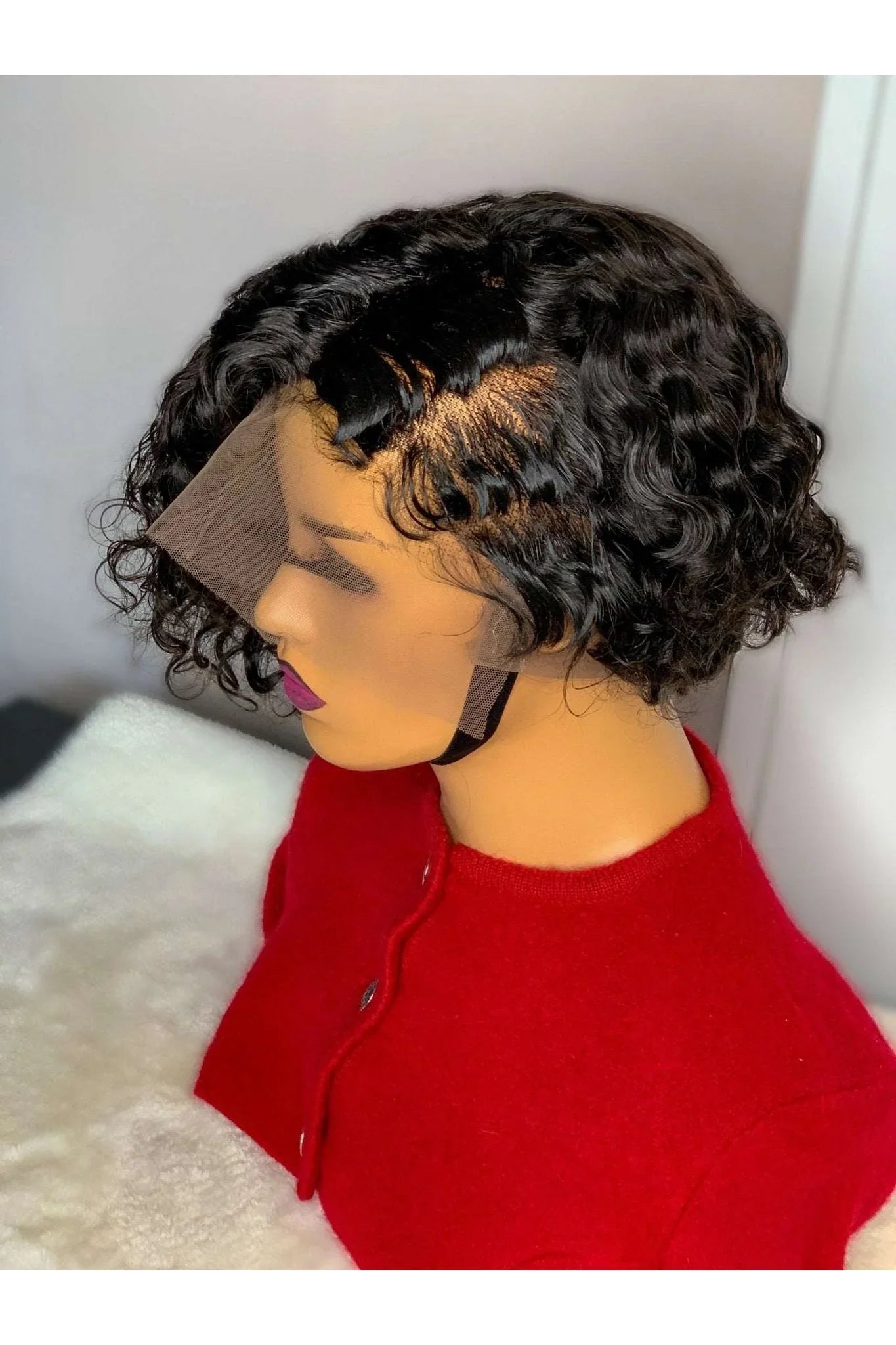 FAB CURLY PIXIE SIDE CUT FULL LACE LUXURY WIG - Fab Beauty Supplies