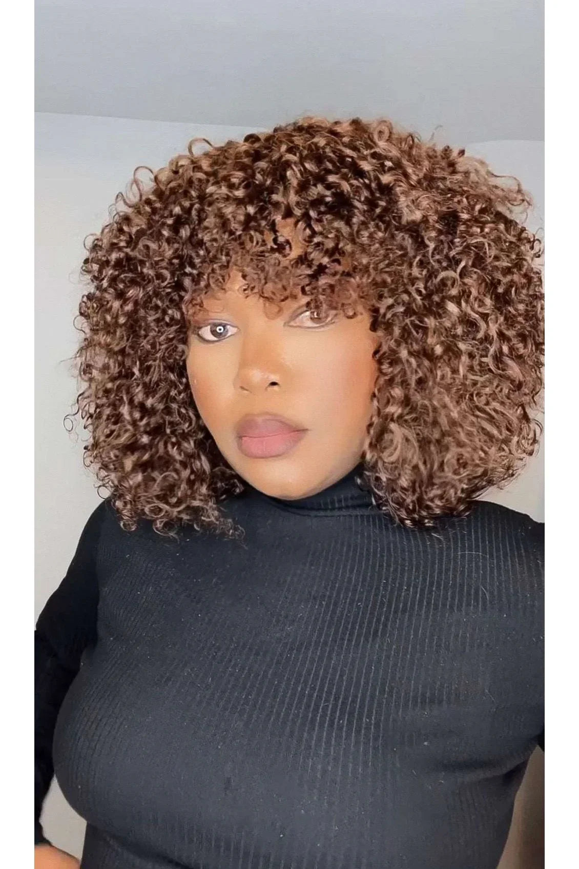 FAB DOUBLE DRAWN CANDY CURLS LUXURY WIG (BROWN) - Fab Beauty Supplies
