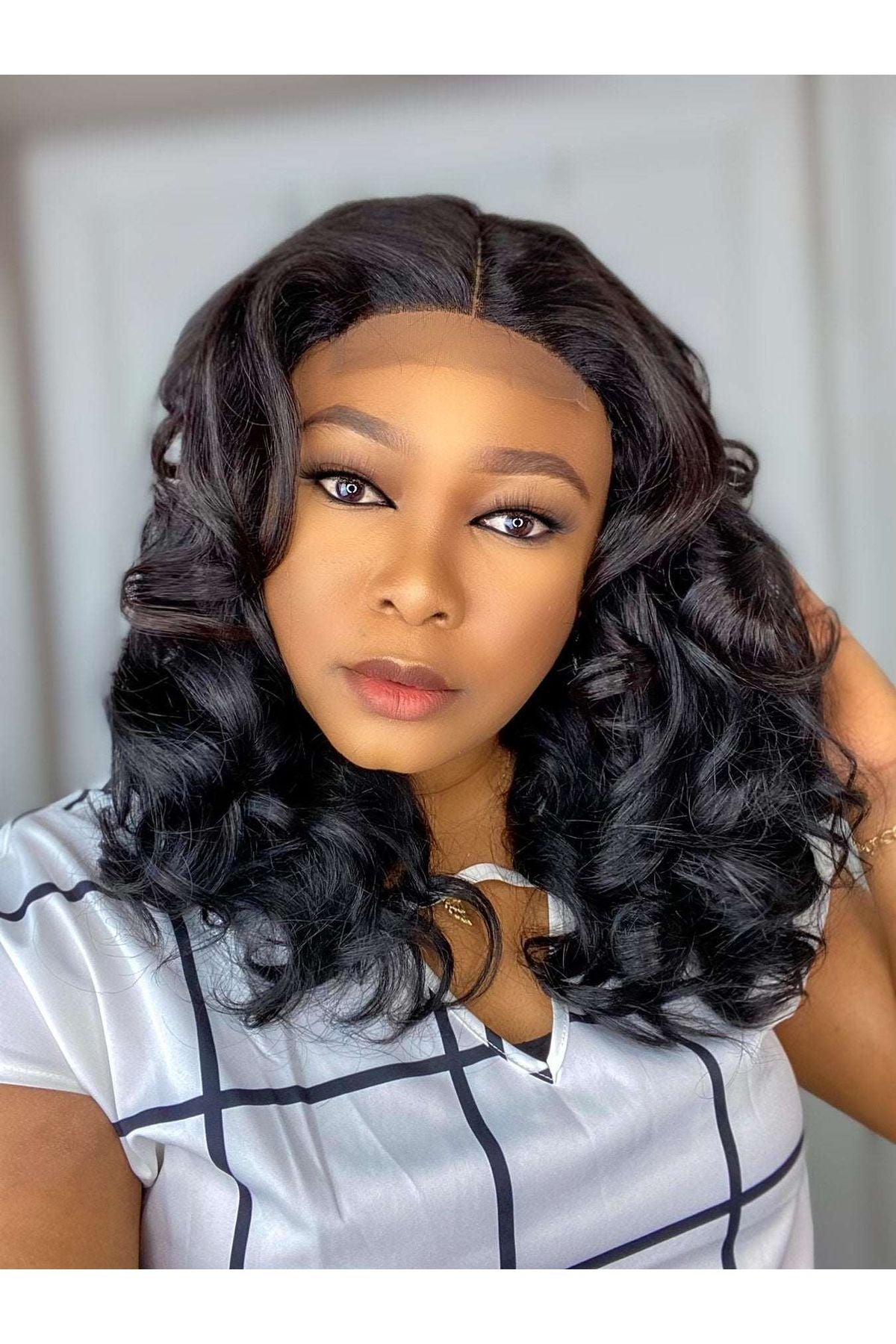 FAB DOUBLE DRAWN CLASSIC WAVE LUXURY LACE CLOSURE WIG - Fab Beauty Supplies