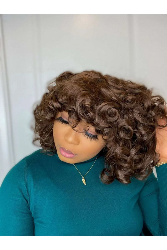 FAB DOUBLE DRAWN SILK BOUNCY LUXURY WIG (CHESTNUT) - Fab Beauty Supplies