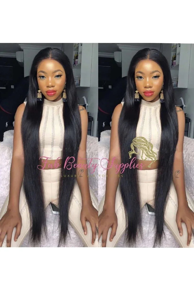 FAB SILKY STRAIGHT LACE FRONTAL LUXURY WIG - Fab Beauty Supplies
