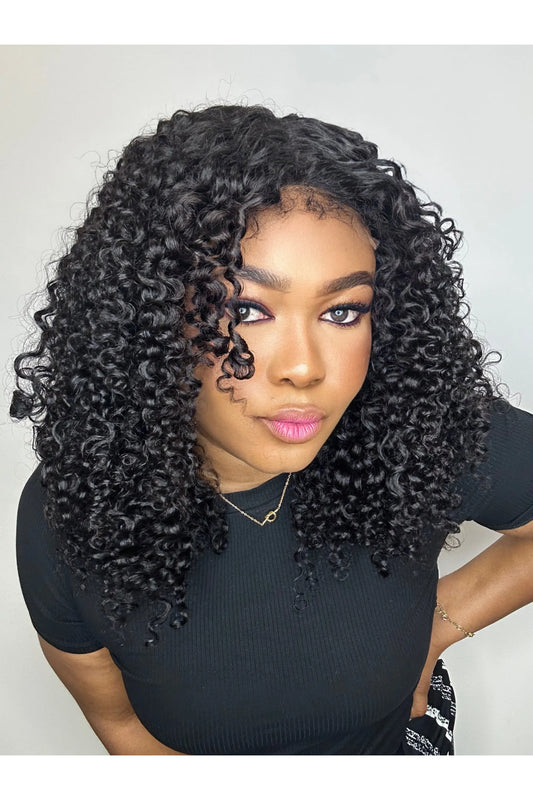 FAB KINKY COILS EDGE GLUELESS HD LACE WIG - Fab Beauty Supplies