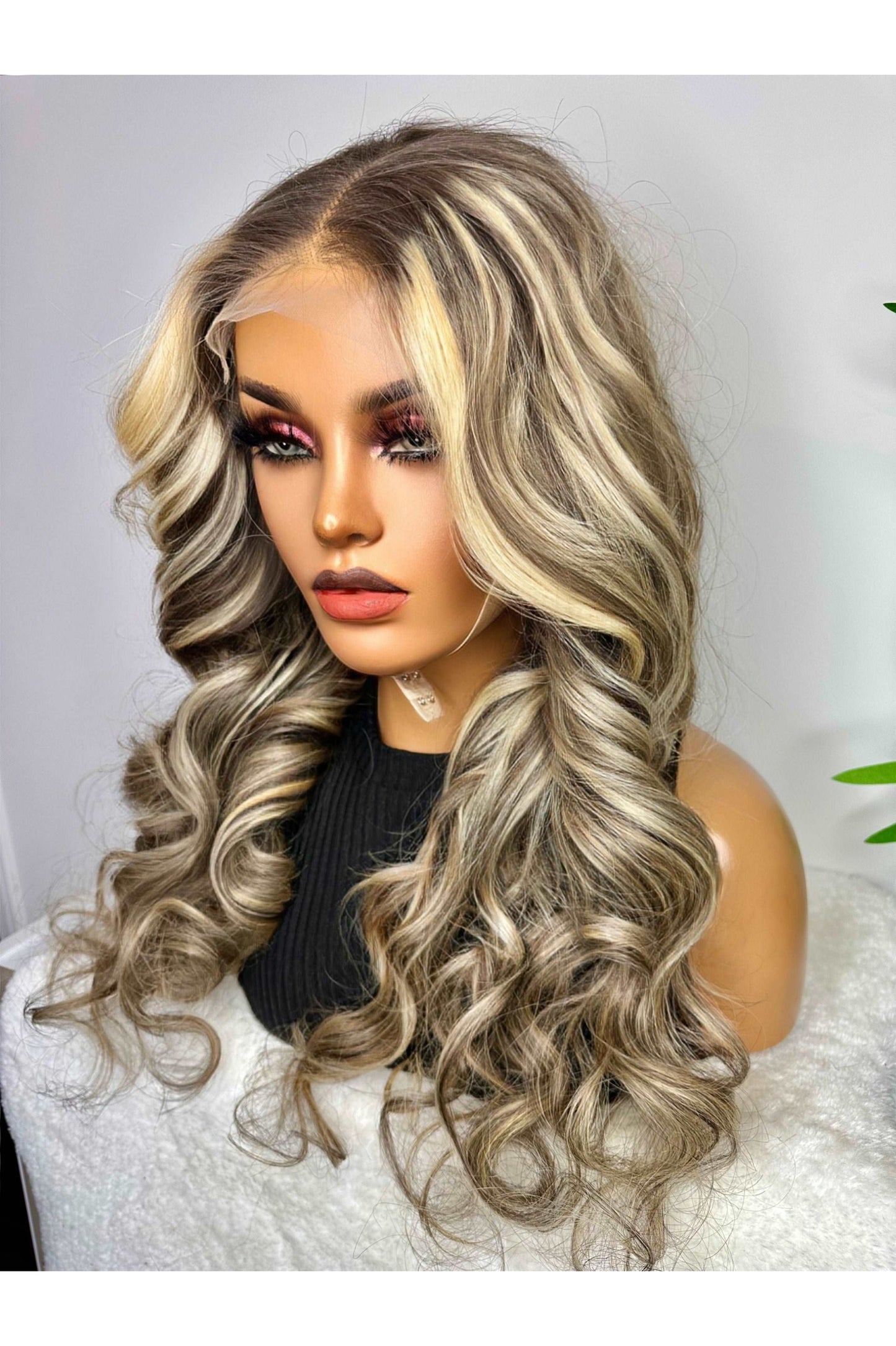 FAB ASH BLONDE LUXURY LACE WIG (LIGHT HIGHLIGHTS) - Fab Beauty Supplies