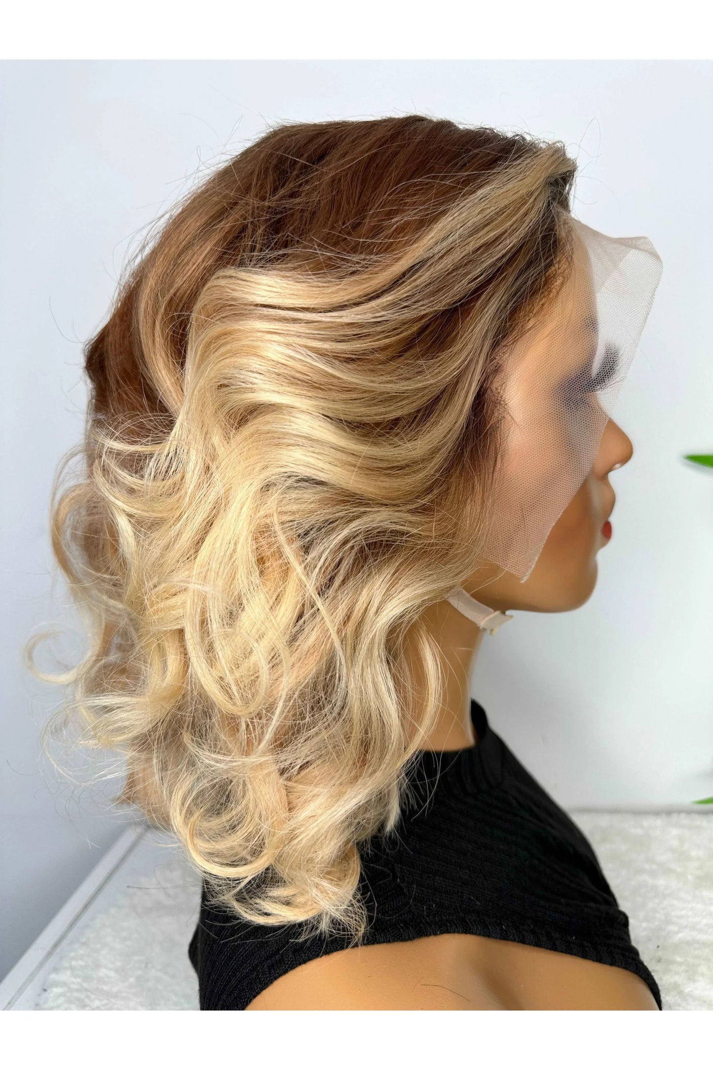 FAB BROWN TO BLONDE LUXURY LACE FRONTAL BOB WIG - Fab Beauty Supplies