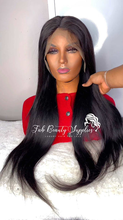 FAB SILKY STRAIGHT LACE FRONTAL LUXURY WIG