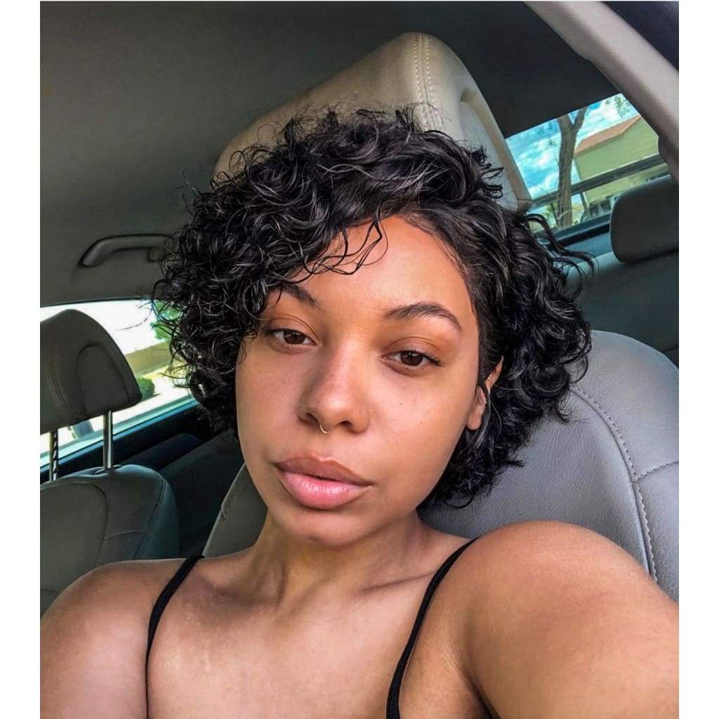 FAB CURLY PIXIE CUT LACE FRONTAL LUXURY WIG - Fab Beauty Supplies