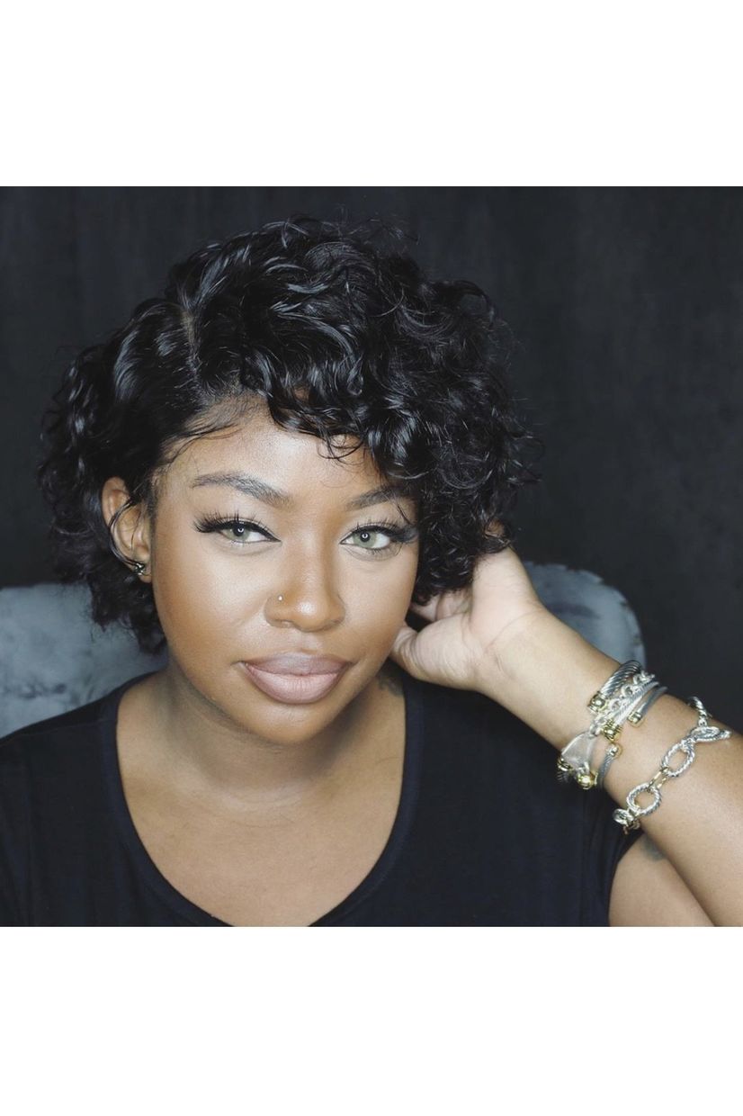 FAB CURLY PIXIE CUT LACE FRONTAL LUXURY WIG - Fab Beauty Supplies