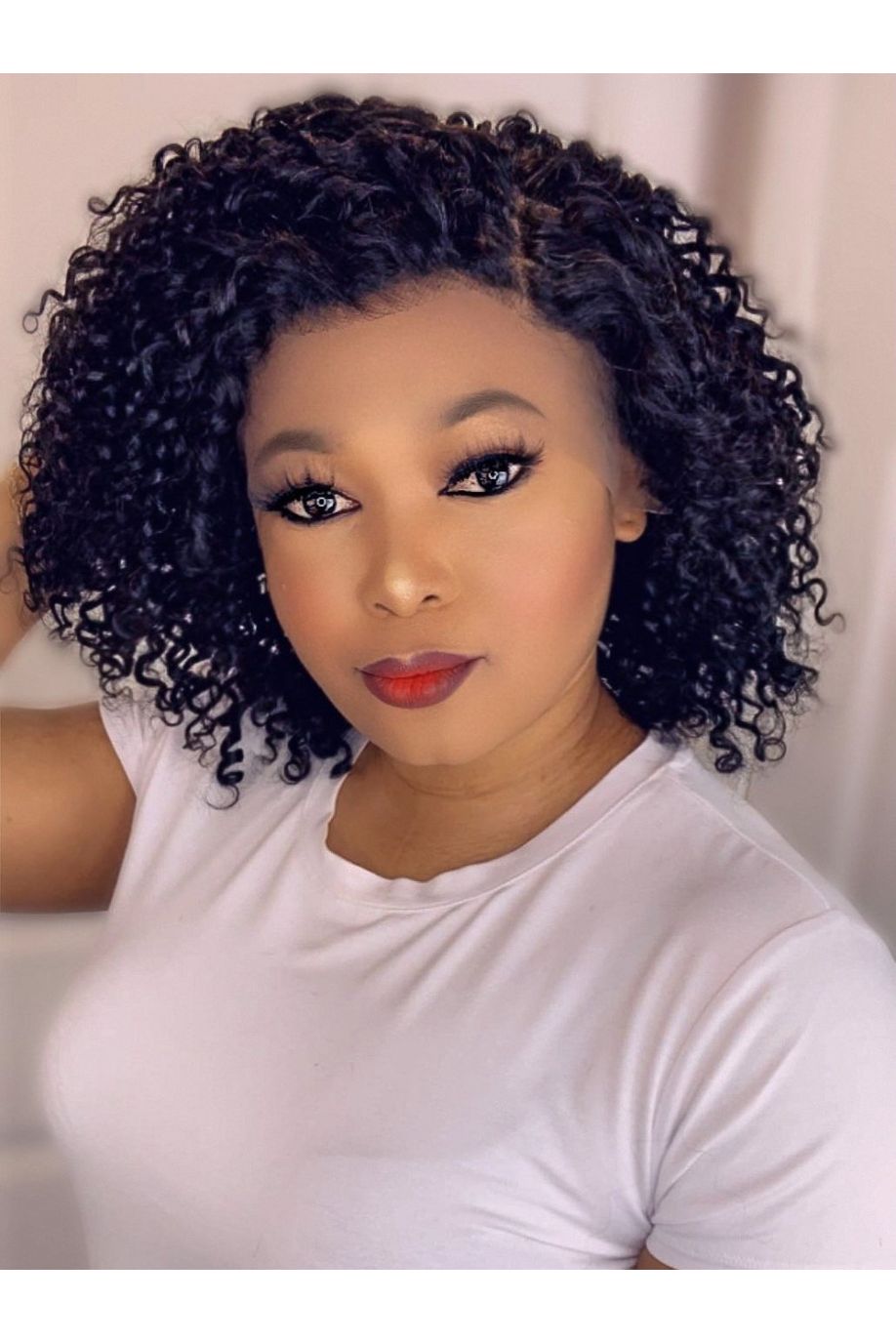 FAB DOUBLE DRAWN TIGHT CURLS LACE FRONTAL LUXURY WIG - Fab Beauty Supplies