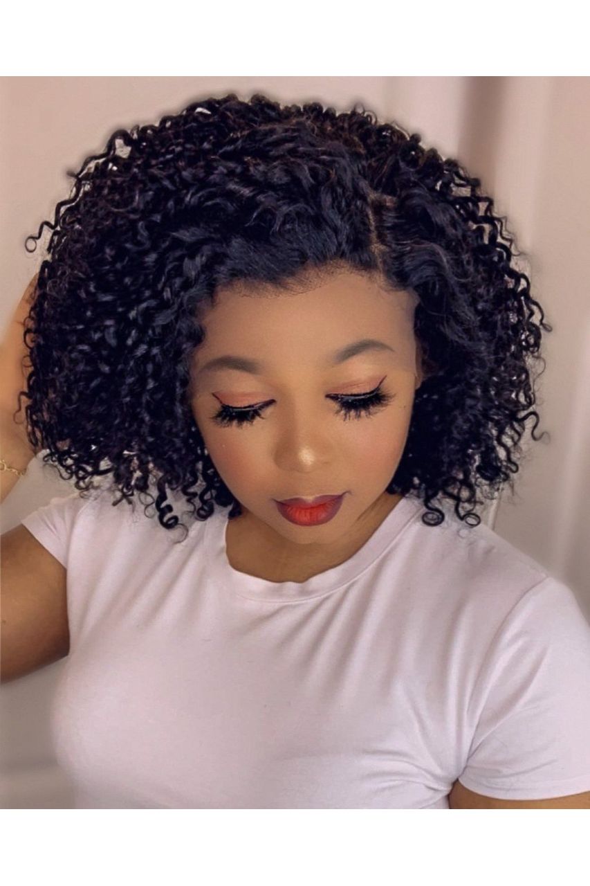 FAB DOUBLE DRAWN TIGHT CURLS LACE FRONTAL LUXURY WIG - Fab Beauty Supplies