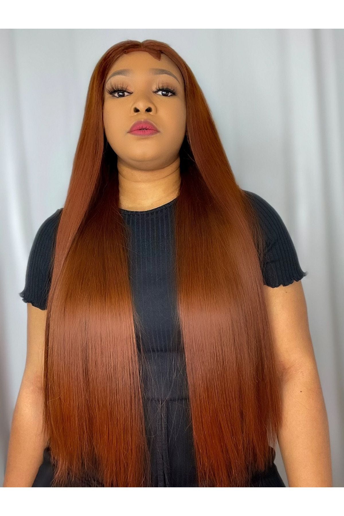 FAB VIETNAMESE LUXURY DOUBLE DRAWN BONE STRAIGHT WIG (CHESTNUT) - Fab Beauty Supplies