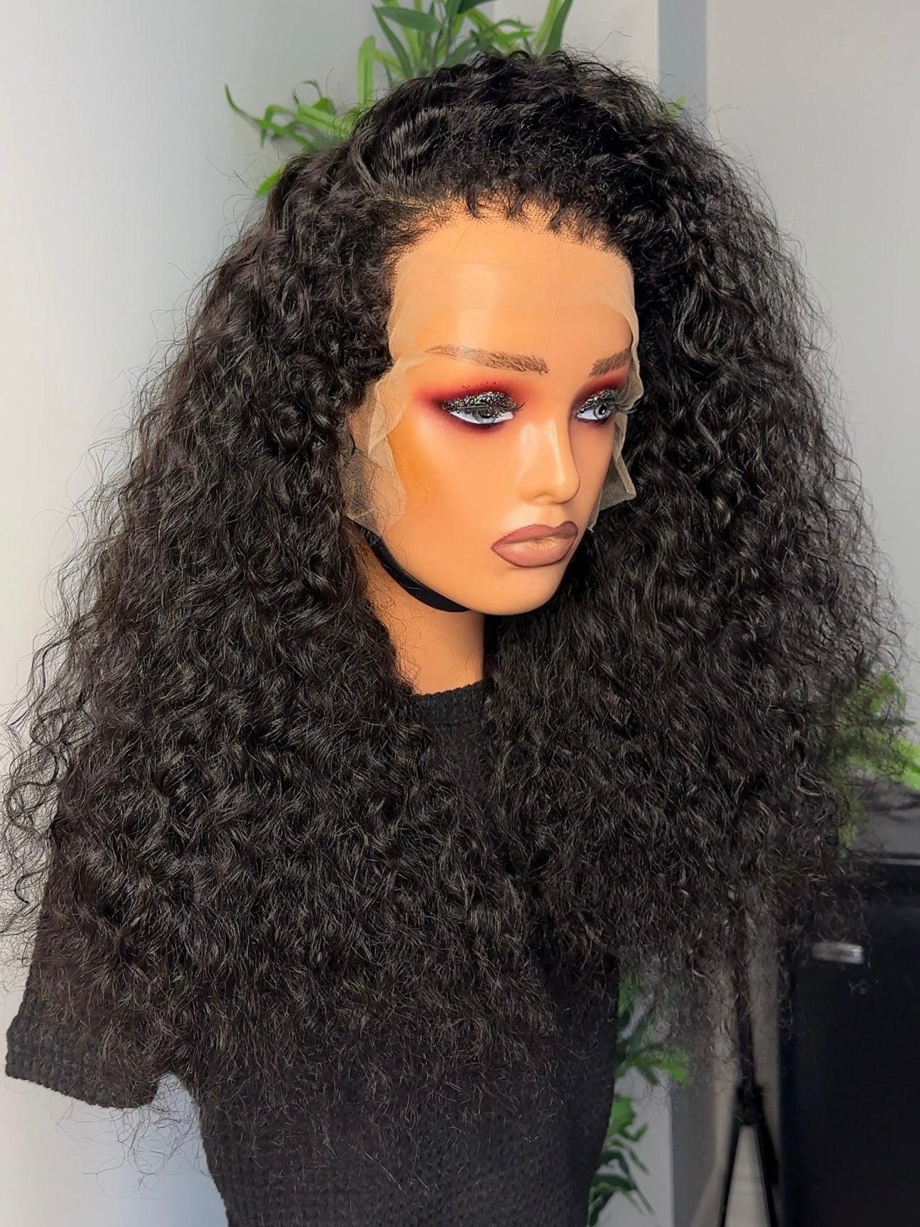 3B CURLY EDGES VENTILATED LACE  FRONTAL WIG