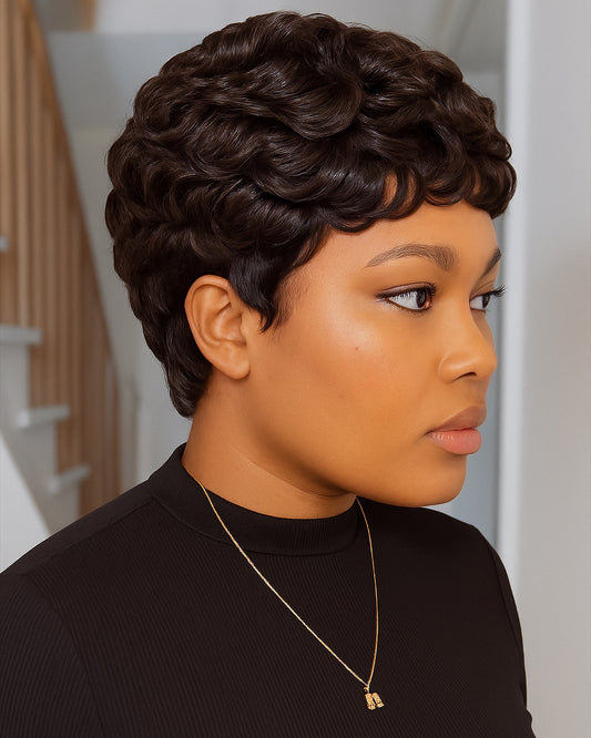 TAPERED PIXIE CUT FRONTAL WIG