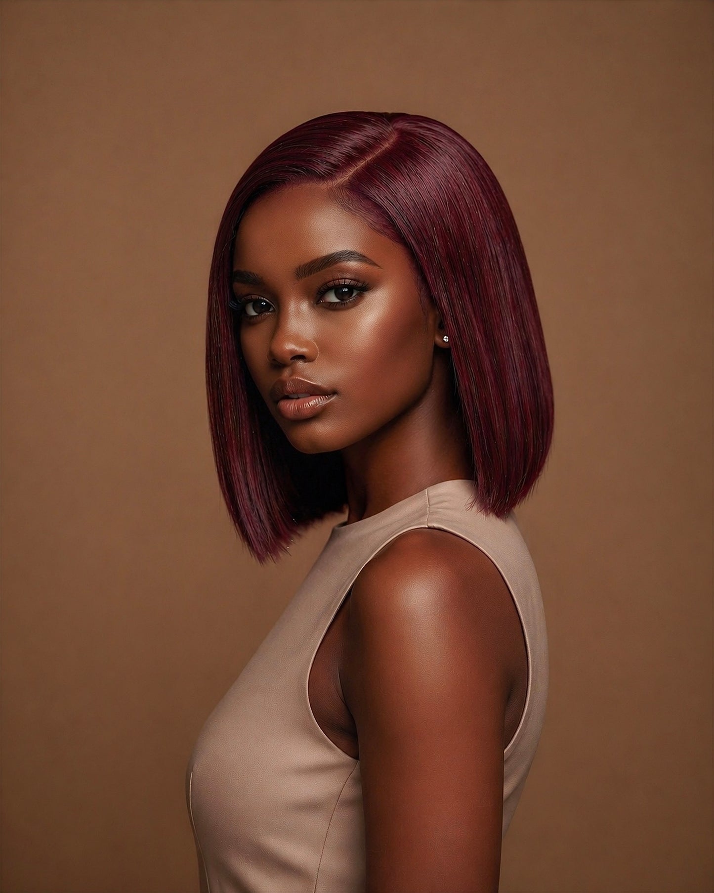 LAYERED BOB WIG (BURGUNDY) - Fab Beauty Supplies