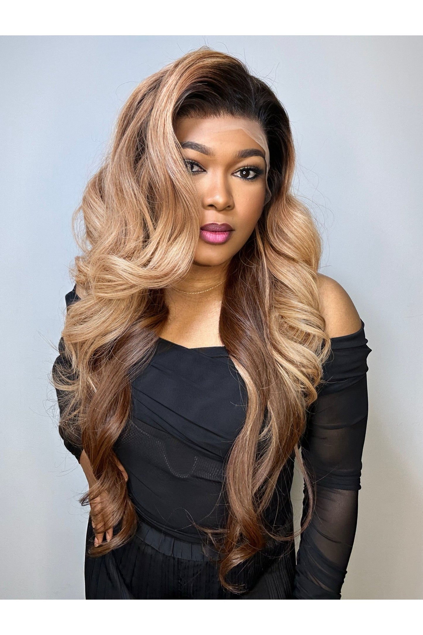 RAW LAYERED WAVY LACE FRONTAL WIG (CUSTOM COLOUR)