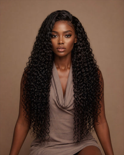 DEEP WAVE GLUELESS HD LACE FRONTAL WIG - Fab Beauty Supplies
