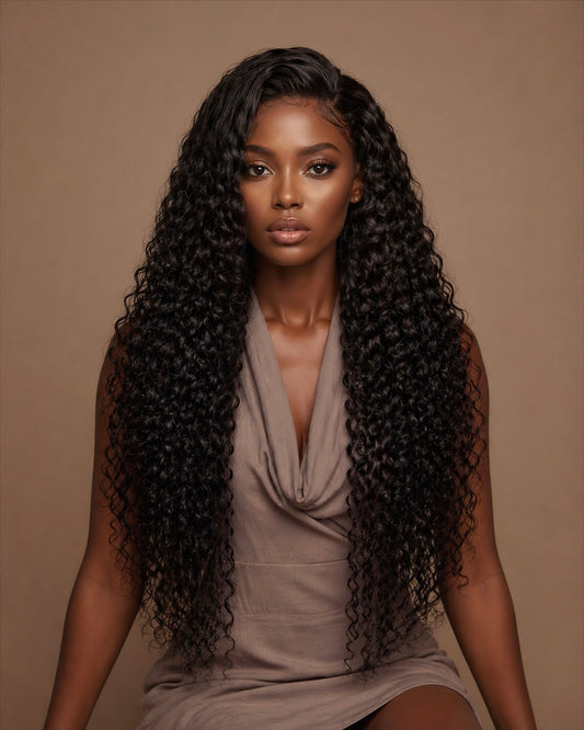 DEEP WAVE GLUELESS HD LACE FRONTAL WIG - Fab Beauty Supplies