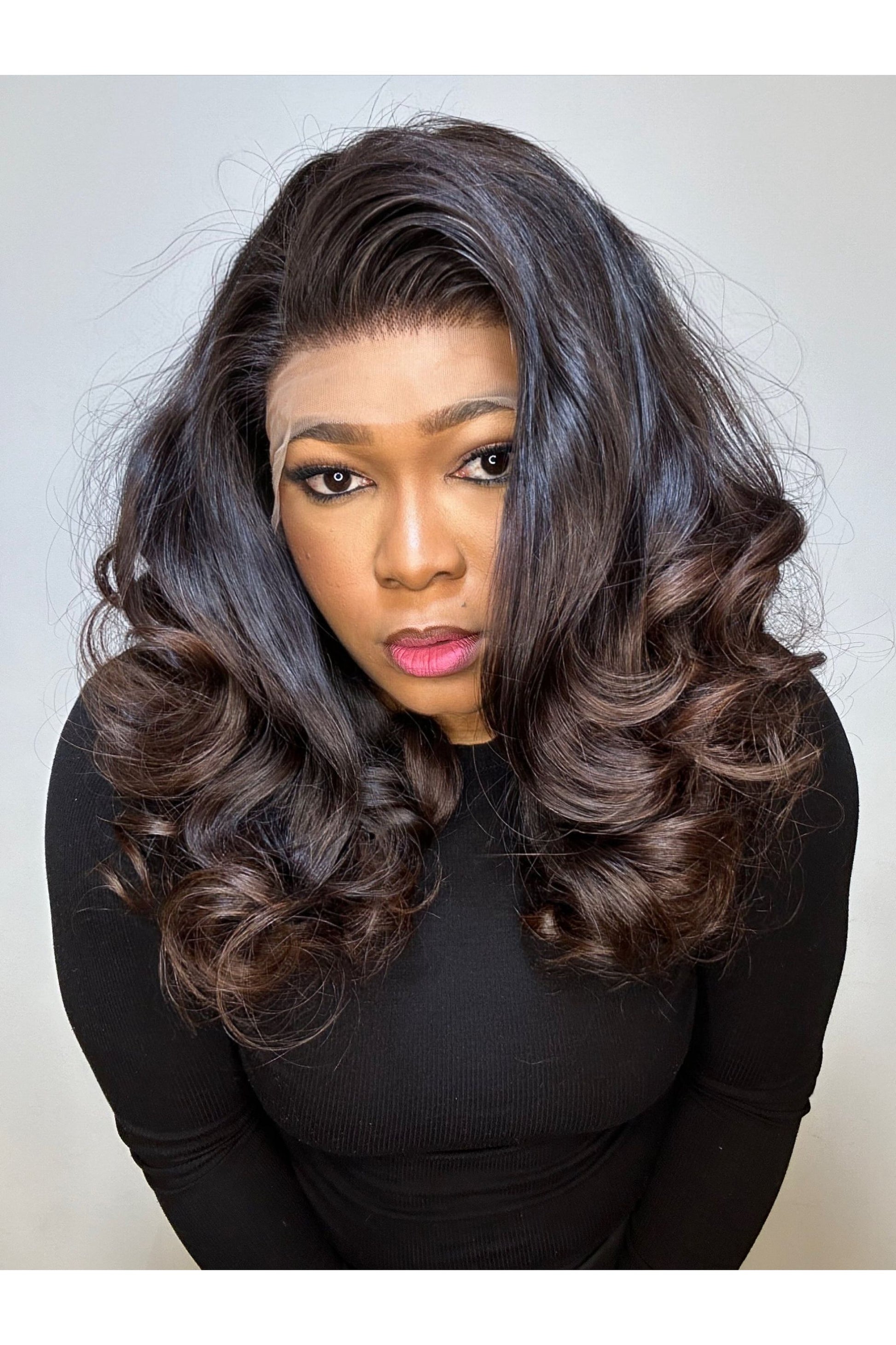 RAW LAYERED BOUNCY WAVES LACE FRONTAL WIG - Fab Beauty Supplies