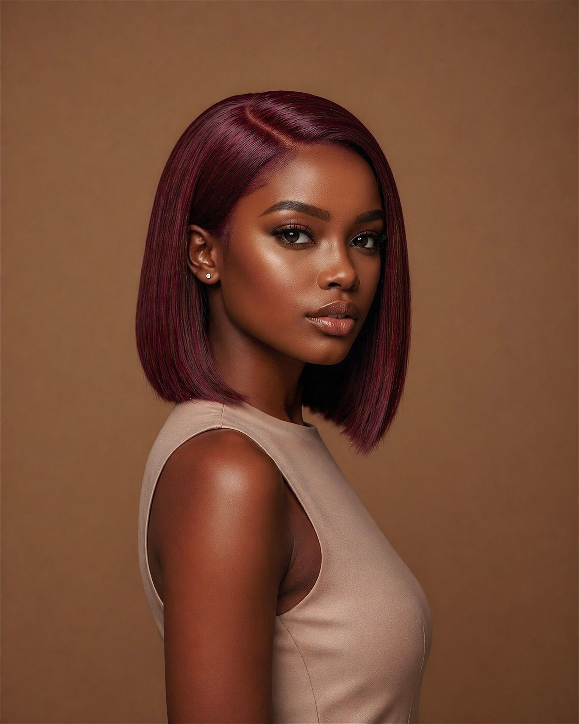 LAYERED BOB WIG (BURGUNDY) - Fab Beauty Supplies